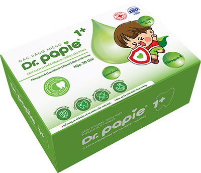 Gạc rơ lưỡi Dr.Papie 1+ cho bé từ 1 tuổi